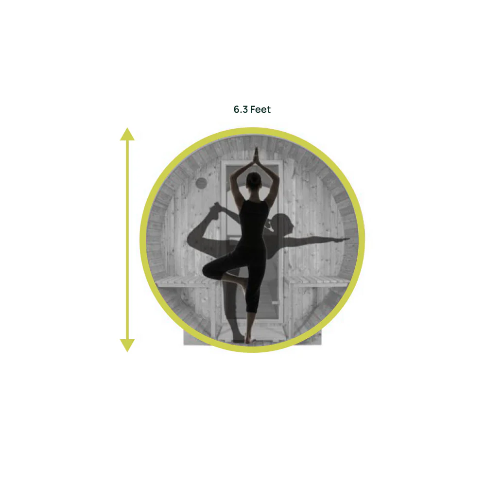 4 Person Barrel Sauna Kit - Thermory No. 52 & 53 - Image 11